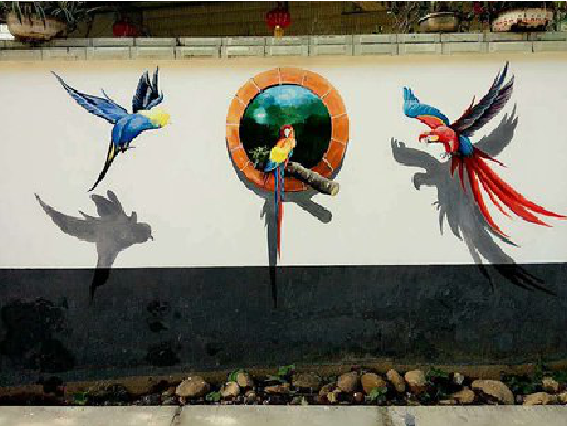 华安视觉错位-3D墙绘设计