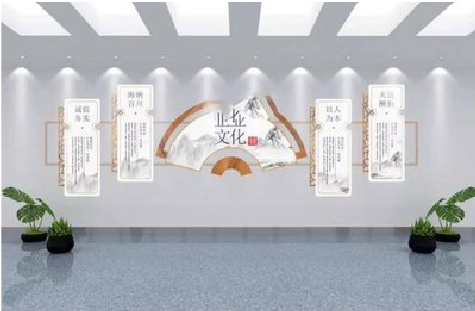 华安企业文化墙设计的核心要素。