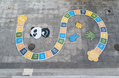 华安地面游戏彩绘