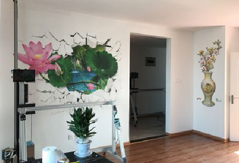 华安墙体彩绘相比墙纸的优势。