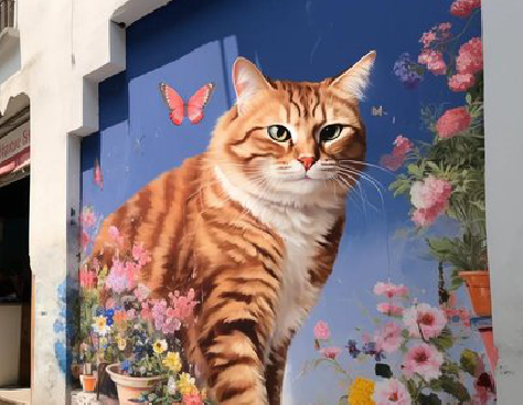 华安自己绘制有个性的手绘墙