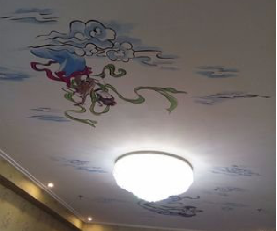 华安如何快速绘制天花板上的手绘墙?